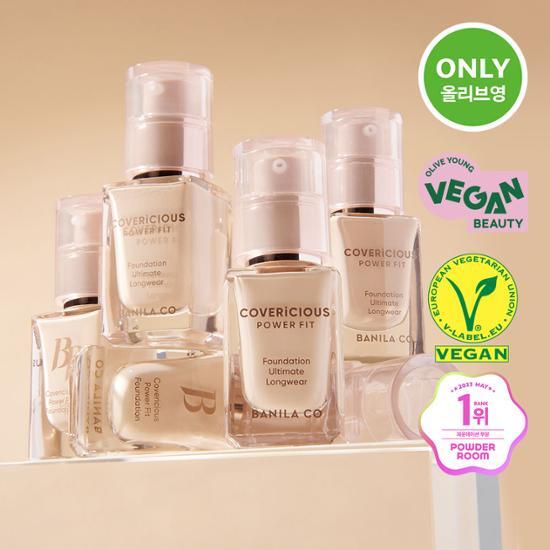 Vanilla Co. Covericious Power Fit Foundation Mini in shade 21 Rosé (14ml) - Lightweight foundation offering a perfect fit, available in six colors.