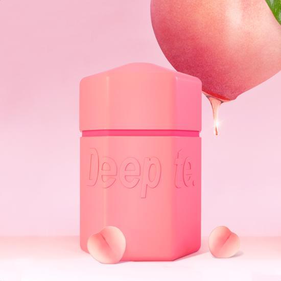 Alt text: DeepT 3-Day Peach Flavor Tablets - Bundle of 30 tablets for a 30-day supply, featuring a vibrant peach packaging.