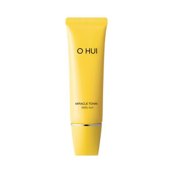 O Hui Miracle Toning Daily Sun 50ml - K-Beauty skincare product for sun care, offering effective protection and hydration.