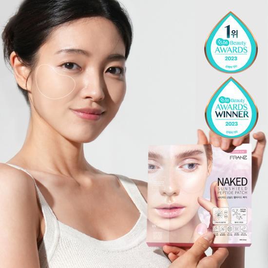 Frantz Naked Sun Shield Peptide Patch L Size (5 Count) - K-Beauty skincare product for sun care, designed to protect and rejuvenate skin.