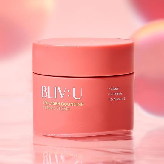 80ml Bleave You Collagen Bouncing Elastic Cream by BELLEMONSTER, a K-Beauty skincare moisturizer for enhanced elasticity and hydration.