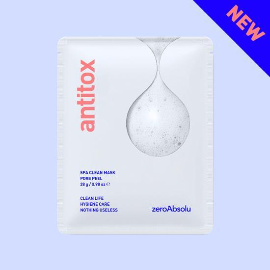 Anti-Tox Sparkling Pore Peel Mask by ZEROID - K-Beauty skincare mask for deep cleansing and pore refinement.