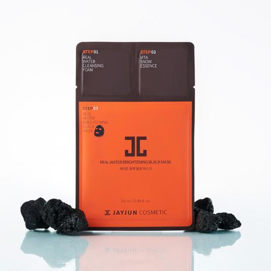 JAYJUN Black Water Glow Elasticity Mask - Skincare sheet mask for enhanced hydration and elasticity, featuring K-Beauty formulation.