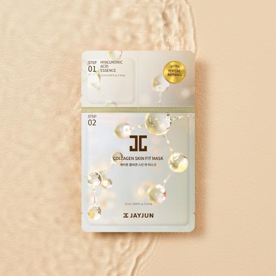 JAYJUN Collagen Skin Fit Firming Mask Pack - 1 sheet of K-Beauty skincare designed to enhance skin firmness and hydration.