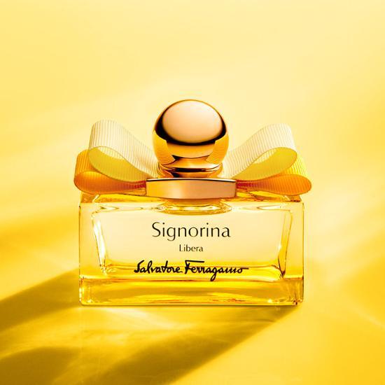 Salvatore Ferragamo Signorina Ribera Eau de Parfum 50ml bottle, a luxurious fragrance designed for elegance and sophistication in personal care.