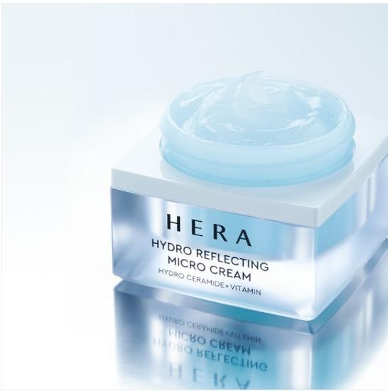 50ml Hera Hydro Reflecting Micro Cream for skincare, featuring K-Beauty moisturizing properties.