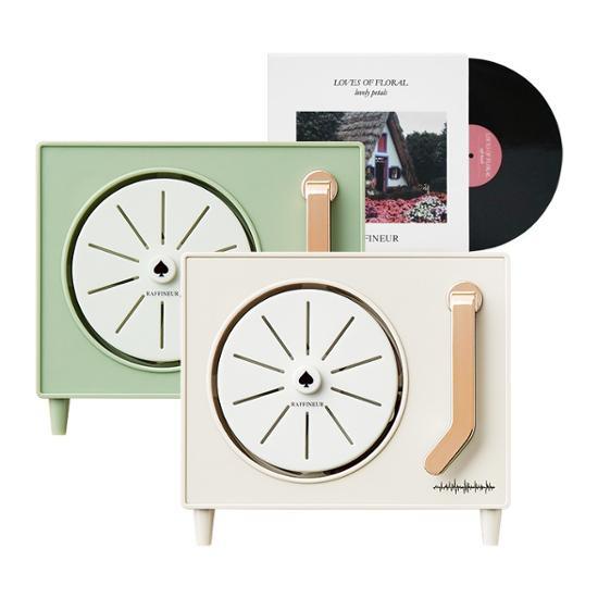 Raffiner Turntable Diffuser Starter Kit with Montparnasse Fruit Fly Refill - K-Beauty Fragrance for Personal Care