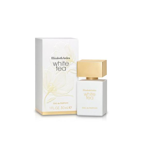 Alt text: Elizabeth Arden White Tea Eau de Parfum 30ml bottle, showcasing a light and elegant fragrance design, perfect for personal care and beauty enthusiasts.
