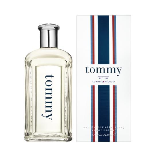 Tommy Hilfiger Tommy EDT 50ml fragrance bottle showcasing a stylish design, perfect for personal care and beauty enthusiasts.