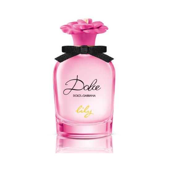 75ml bottle of Dolce & Gabbana Dolce Lily Eau de Toilette fragrance, showcasing elegant floral design, perfect for personal care and beauty enthusiasts.