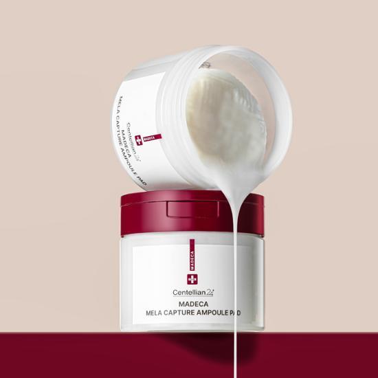 Centellian24 Madeca Melas Capture Ampoule Pads - 60 sheets for revitalizing skincare, part of K-Beauty collection.