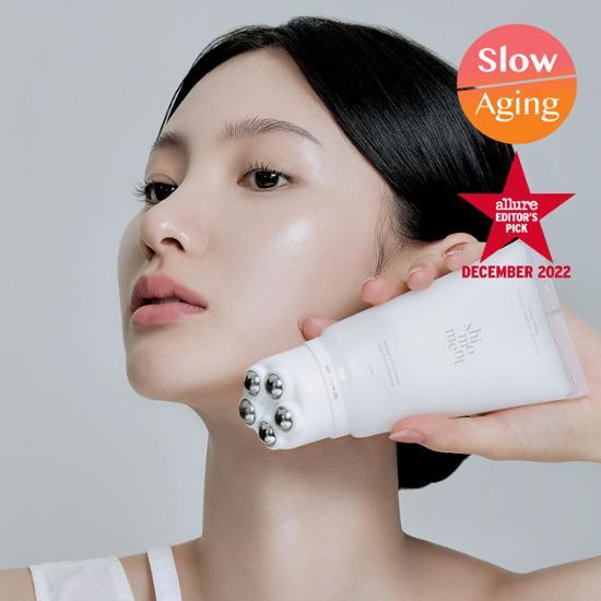 Shimmoment V-Lifting Roller Cream 150ml in a sleek container, designed for skincare enthusiasts seeking K-Beauty moisturizers for a youthful, lifted appearance.
