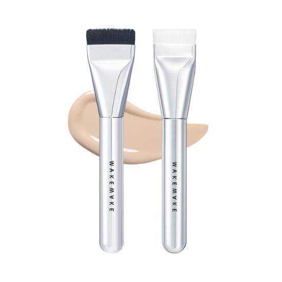 Alt text: Wake Make Wide Foundation Brush - Special Edition Puff-Fit Brush, designed for seamless makeup application, perfect for K-Beauty enthusiasts.