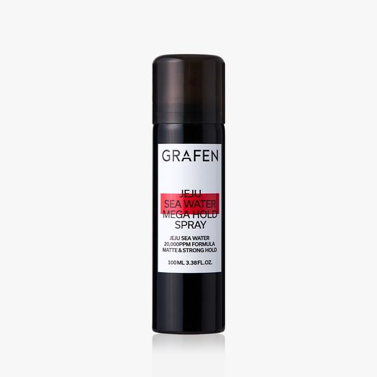100ml Grapen Jeju Sea Water Mega Hold Spray for men, a premium K-Beauty styling product designed for long-lasting hold and enhanced hair texture.
