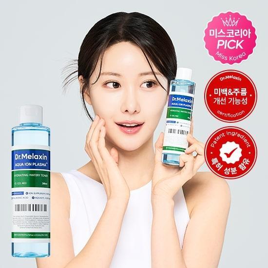 Dr. Melaxin Aqua Ion Plasma Hydrating Toner 200ml - K-Beauty skincare product for hydration and revitalization.