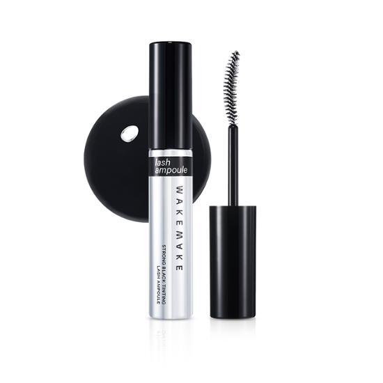 Wake Make Strong Black Tinting Lash Ampoule - Black Lash Ampoule for enhancing lash color and volume.