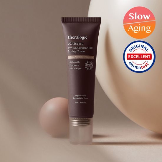 TerraLogic Phytocera Pro Antioxidant 10X Elastic Lifting Cream 50ml - K-Beauty skincare moisturizer for enhanced elasticity and youthful skin.