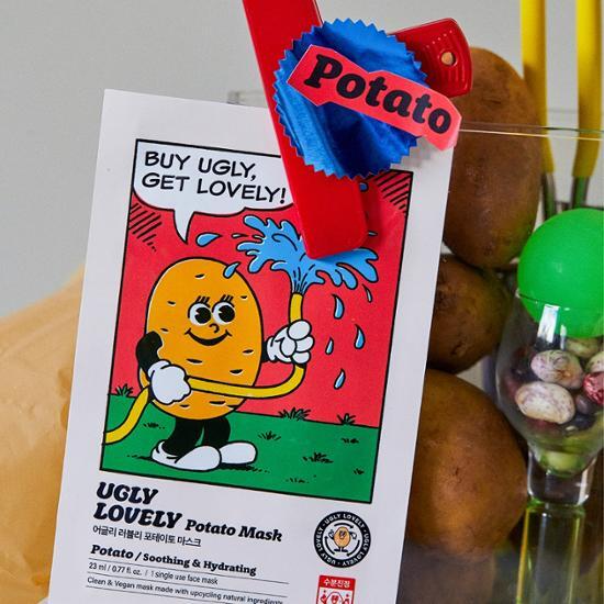 Ugly Lovely Hydrating Soothing Potato Mask - K-Beauty skincare sheet mask for hydration and soothing effects.