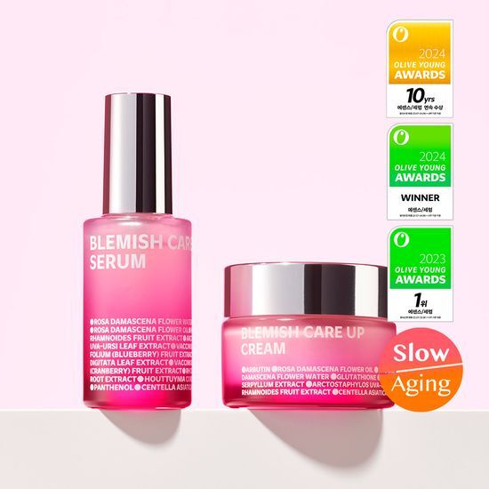 ISOI Spot Care Duo Set featuring Spot Rose Serum (20ml) and Mark Cream (35ml) for effective skincare, ideal for targeting blemishes and enhancing skin moisture.