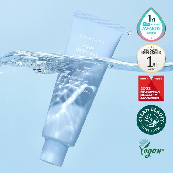Esnature Aqua Oasis Moisture Gel Cream 90ml - Hydrating skincare moisturizer from S.NATURE, ideal for K-Beauty enthusiasts.