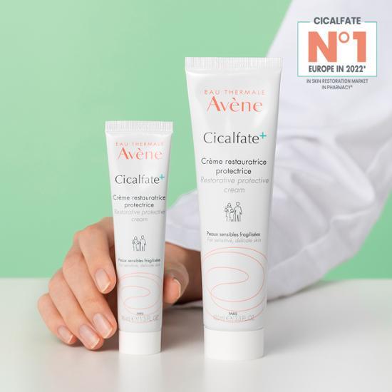 Image of Avene Cicalfate Plus SOS Repair Cream 100ml with a bonus 40ml, designed for damaged skin and emergency soothing, perfect for skincare enthusiasts.