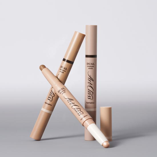 Too Cool For School Dual Contour Stick in 03 Neutral Duo - versatile makeup tool for contouring and enhancing natural features.
