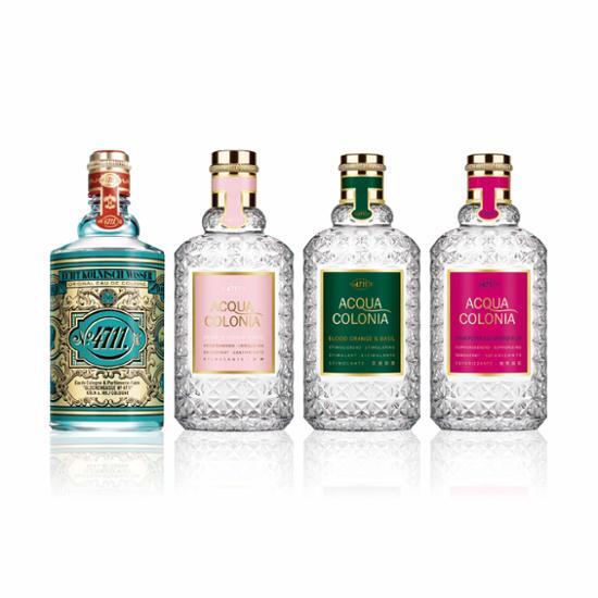 4711 EDC 50ml fragrance featuring Blood Orange and Basil scent, part of a K-Beauty collection in a stylish bottle.