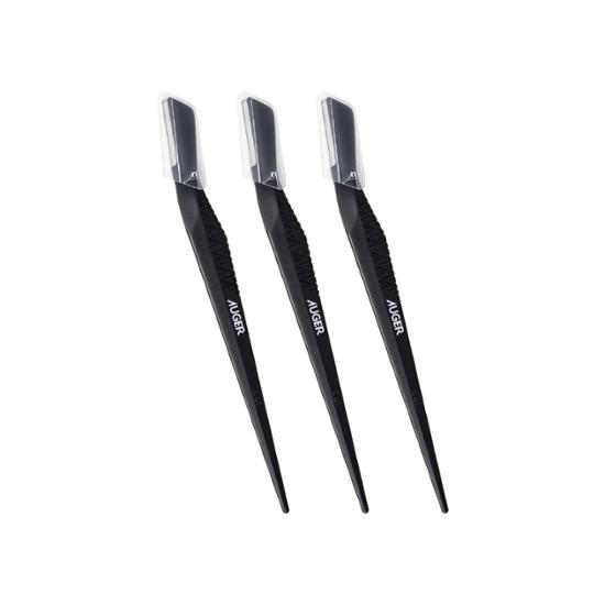 Alt text: Kai AUGER Eyebrow Touch-Up Razors 3-Pack - Precision beauty tools for effortless eyebrow grooming, perfect for K-Beauty enthusiasts.