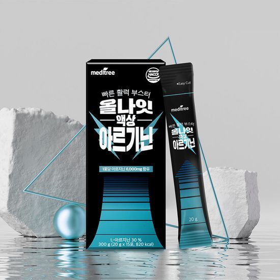 15 sachets of Meditree All-Night Liquid Arginine for a 15-day supply, designed to support nighttime recovery and wellness.