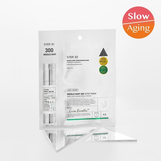VT Riddle Shot 300 2-Step Mask - K-Beauty Skincare Sheet Mask for Hydration and Nourishment.