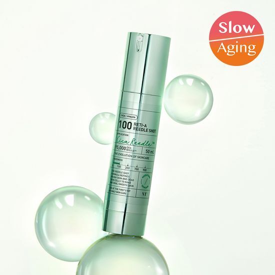 VT Retinol Shot 100 Essence 50ml bottle, a K-Beauty skincare product designed to enhance skin texture and radiance.