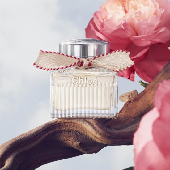 Chloé L'Eau de Parfum in 50ml bottle, a luxurious fragrance for women, showcasing elegant packaging and perfect for K-Beauty enthusiasts.