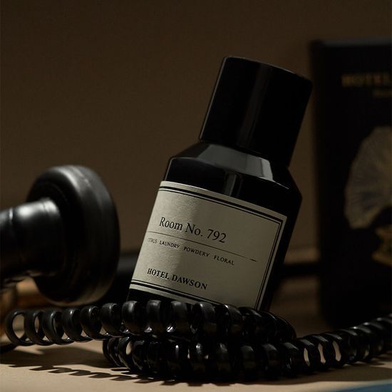 Hotel Dawson Room & Fabric Spray 50ml in sleek packaging, ideal for enhancing ambiance with a refreshing fragrance, suitable for personal care and K-Beauty enthusiasts.