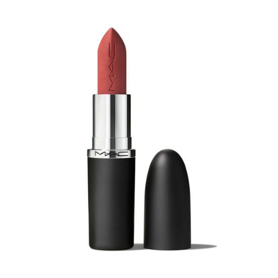 MAC Maximal Silky Matte Lipstick in Chili - Rich, vibrant red lipstick with a smooth matte finish, ideal for bold looks.