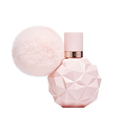 100ml bottle of Ariana Grande Sweet Like Candy Eau de Parfum, a sweet and playful fragrance, displayed elegantly for beauty and fragrance enthusiasts.