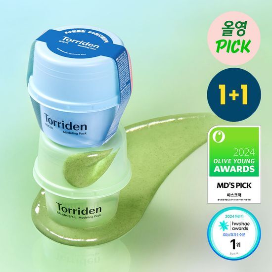 Image of Torriden All-in-One Modeling Pack featuring Hyaluronic Acid and Cica, a skincare mask designed to hydrate and soothe the skin, part of the K-Beauty collection.
