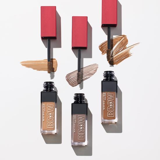 Set of 3 Maybelline New York 3D Brow Gel Mascara in Toasted Caramel color, perfect for enhancing and defining eyebrows.