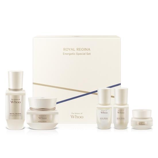 Two-piece skincare set from The History of Whoo featuring a 30ml serum and 50ml cream, designed for moisturizing and enhancing skin health, ideal for K-Beauty enthusiasts.