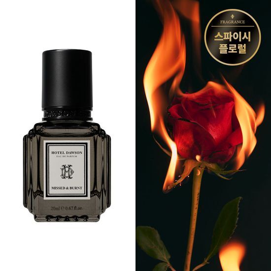 Hotel Dawson Eau de Parfum 20ml Mist, featuring a unique burnt scent, perfect for K-Beauty enthusiasts.