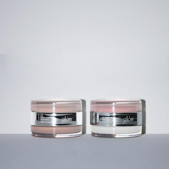 Glow Not Dry Concealer in Pink and White, perfect for a radiant finish and even skin tone.