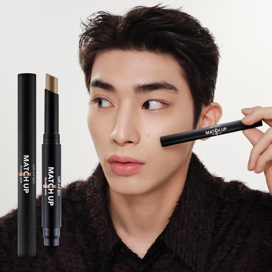 Graphene Matchup Shading Stick 1.8g in Neutral Brown - a versatile makeup product for creating natural shadows.