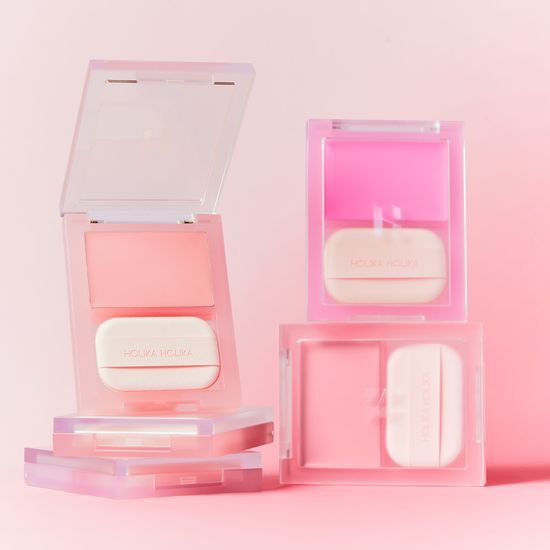 Holika Holika Tinted Milk Cream Blush in shade 3 Haverney, showcasing a creamy blush formula in a stylish packaging.