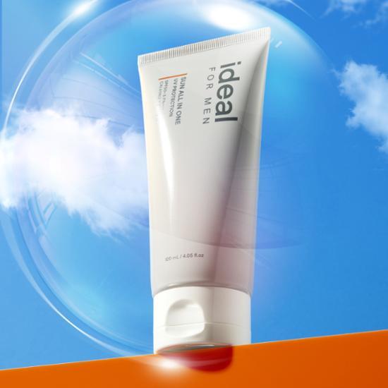 Ideal for Men Sun All-in-One Skincare Set featuring 120mL and 20mL moisturizers, perfect for K-Beauty enthusiasts.