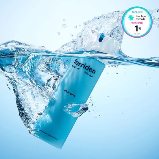 Alt text: Toreeden Dive-In For Men Low Molecular Hyaluronic Acid All-in-One moisturizer 200g - K-Beauty skincare product for hydration and nourishment.