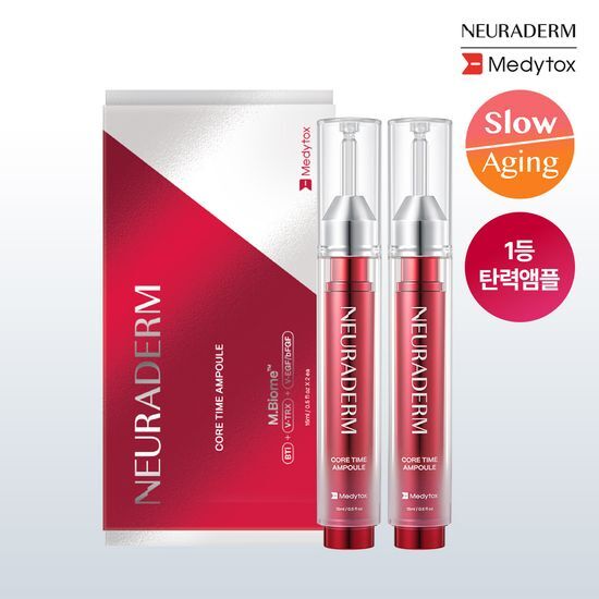 Set of 2 Medytox Neuraderm Core Time Ampoules - K-Beauty skincare essence for vibrant and rejuvenated skin.