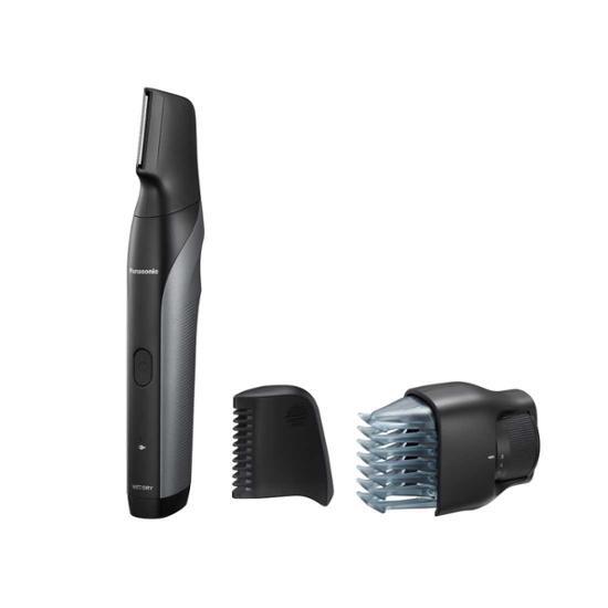 Panasonic ER-GK80 Premium Body Trimmer for men, designed for grooming and shaving, showcasing sleek design and ergonomic features.