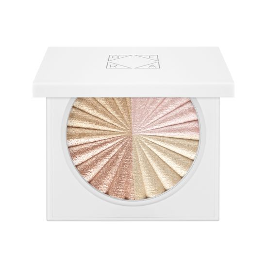 Alt text: Oprah Cosmetic Mix Highlighter in 'All of the Lights' - 7g, showcasing a vibrant, shimmering highlighter by OFRA Cosmetics.