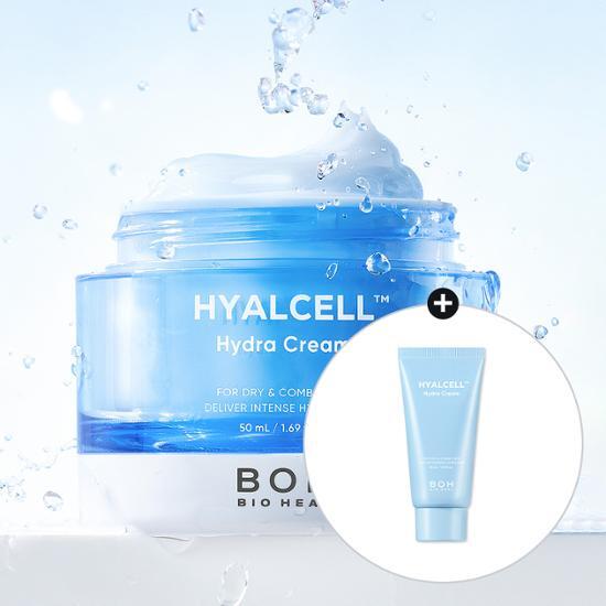 Bioheal Hyalcell Hydra Cream 50ml Special Edition with a bonus 30ml cream gift, designed for deep hydration and skincare.