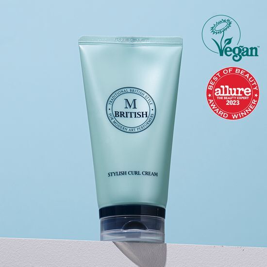 British M Stylish Curl Cream 150ml - Premium styling product for men's beauty, perfect for enhancing and defining curls.