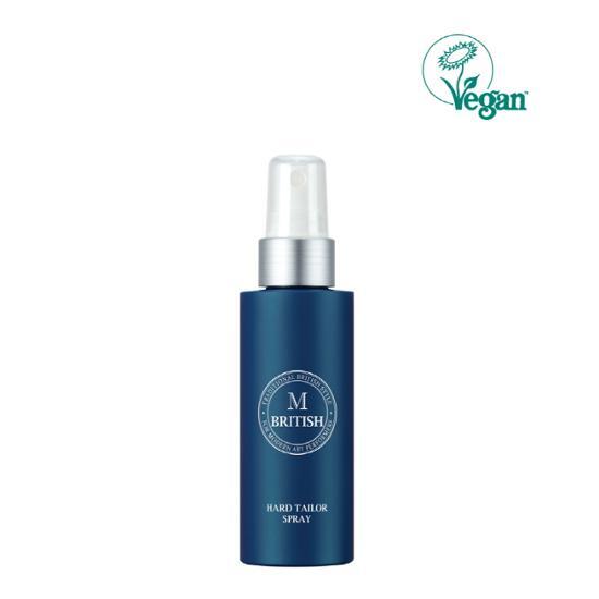 British M Hard Tailor Spray 80ml - Men's styling product for enhanced hair hold, part of K-Beauty collection.